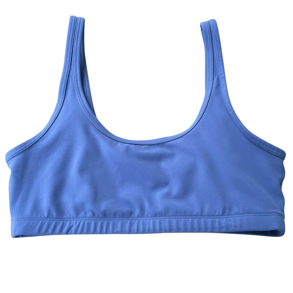Aritzia Golden Butter Mini Bra Top A/B Cup Periwinkle Blue Sport Bra Size Medium